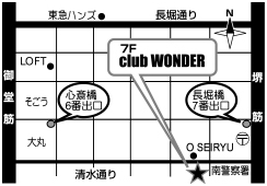 CLUB WONDER地図